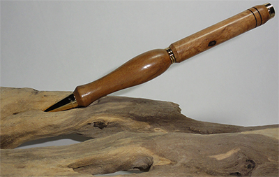 Stylo en racine d'olivier